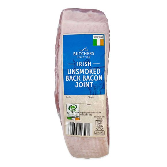 Irish Unsmoked Back Bacon Joint 700g Butcher's Selection